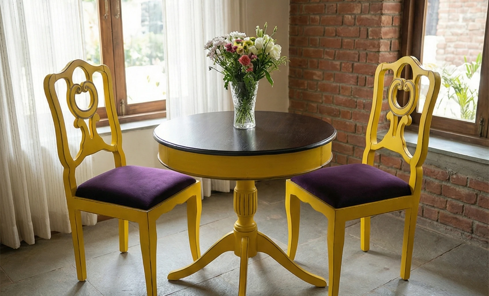 Accent Chair With Tea Table